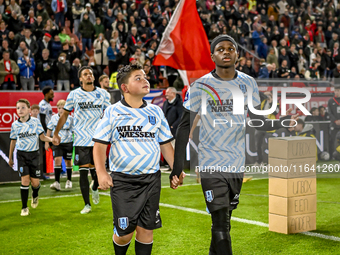 RKC midfielder Chris Lokesa plays during the match between Utrecht and RKC at Stadium de Galgenwaard in Utrecht, Netherlands, on October 5,...