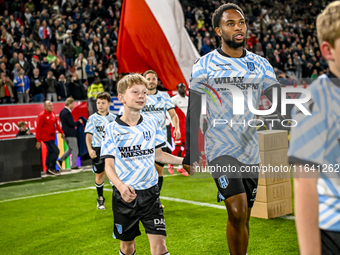 RKC forward Denilho Cleonise plays during the match between Utrecht and RKC at Stadium de Galgenwaard in Utrecht, Netherlands, on October 5,...