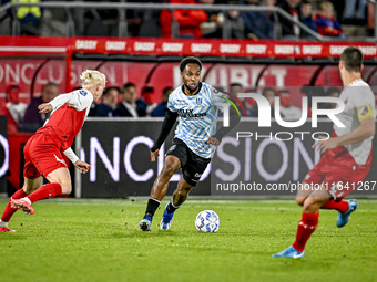 RKC forward Denilho Cleonise plays during the match between Utrecht and RKC at Stadium de Galgenwaard in Utrecht, Netherlands, on October 5,...