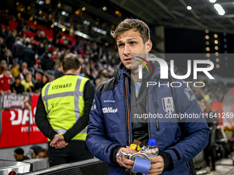 RKC midfielder Reuven Niemeijer plays during the match between Utrecht and RKC at Stadium de Galgenwaard in Utrecht, Netherlands, on October...