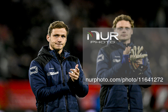 RKC midfielder Reuven Niemeijer plays during the match between Utrecht and RKC at Stadium de Galgenwaard in Utrecht, Netherlands, on October...