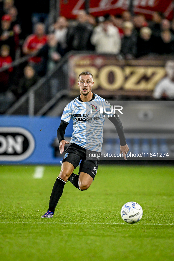 RKC forward Sylvester van der Water plays during the match between Utrecht and RKC at Stadium de Galgenwaard in Utrecht, Netherlands, on Oct...