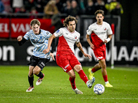 RKC defender Luuk Wouters and FC Utrecht forward Anthony Descotte participate in the match between Utrecht and RKC at Stadium de Galgenwaard...