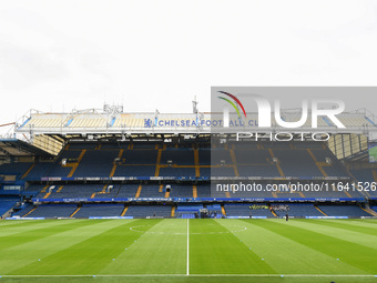 A general view inside Stamford Bridge, home to Chelsea, before the Premier League match between Chelsea and Nottingham Forest in London, Eng...