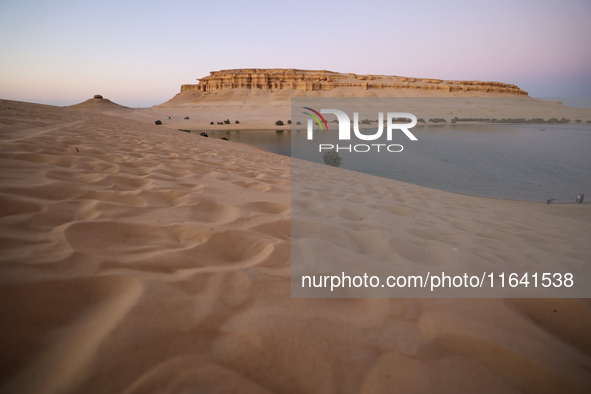 The Magic Lake is a lake located in Wadi El Hitan in Fayoum. It overlooks sand dunes and provides the opportunity to witness sunsets. The la...