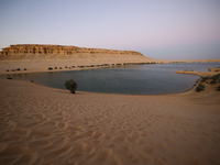 The Magic Lake is a lake located in Wadi El Hitan in Fayoum. It overlooks sand dunes and provides the opportunity to witness sunsets. The la...