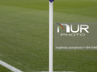 A WSL corner flag is present during the Barclays FA Women's Super League match between Manchester City and West Ham United at the Joie Stadi...