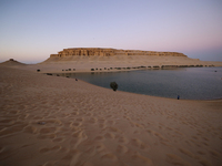 The Magic Lake is a lake located in Wadi El Hitan in Fayoum. It overlooks sand dunes and provides the opportunity to witness sunsets. The la...