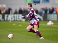 Emma Harries #12 of West Ham United F.C. warms up during the Barclays FA Women's Super League match between Manchester City and West Ham Uni...