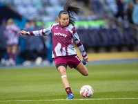 During the Barclays FA Women's Super League match between Manchester City and West Ham United at the Joie Stadium in Manchester, England, on...