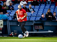 FC Twente goalkeeper Issam El Maach plays during the match between Feyenoord and Twente at the Feyenoord stadium De Kuip for the Dutch Eredi...