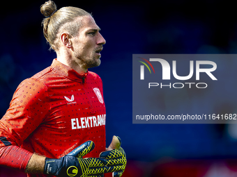 FC Twente goalkeeper Lars Unnerstall is present during the match between Feyenoord and Twente at the Feyenoord stadium De Kuip for the Dutch...