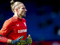 FC Twente goalkeeper Lars Unnerstall is present during the match between Feyenoord and Twente at the Feyenoord stadium De Kuip for the Dutch...