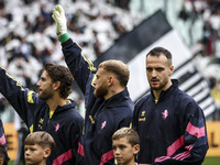 Juventus defender Federico Gatti (4) looks on during the Serie A football match number 7 between Juventus and Cagliari at the Allianz Stadiu...