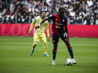 Cagliari midfielder Antoine Makoumbou (29) is in action during the Serie A football match number 7, Juventus vs. Cagliari, on October 6, 202...