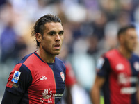 Cagliari midfielder Nicolas Viola (10) looks on during the Serie A football match number 7, Juventus vs. Cagliari, at the Allianz Stadium in...