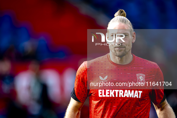 FC Twente goalkeeper Lars Unnerstall is present during the match between Feyenoord and Twente at the Feyenoord stadium De Kuip for the Dutch...