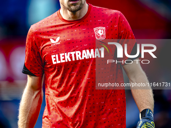 FC Twente goalkeeper Lars Unnerstall is present during the match between Feyenoord and Twente at the Feyenoord stadium De Kuip for the Dutch...