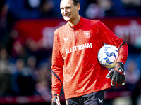 FC Twente goalkeeper Przemyslaw Tyton plays during the match between Feyenoord and Twente at the Feyenoord stadium De Kuip for the Dutch Ere...