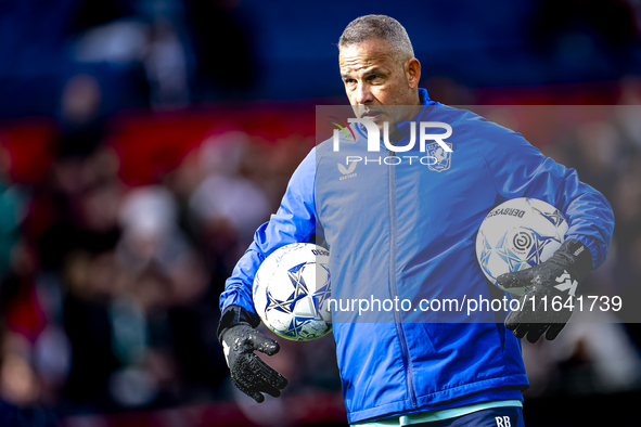 FC Twente goalkeepers trainer Rein Baart is present during the match between Feyenoord and Twente at the Feyenoord stadium De Kuip for the D...