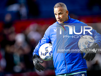 FC Twente goalkeepers trainer Rein Baart is present during the match between Feyenoord and Twente at the Feyenoord stadium De Kuip for the D...