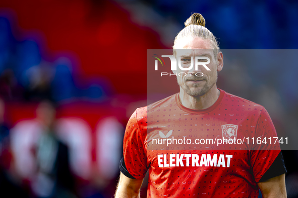 FC Twente goalkeeper Lars Unnerstall is present during the match between Feyenoord and Twente at the Feyenoord stadium De Kuip for the Dutch...