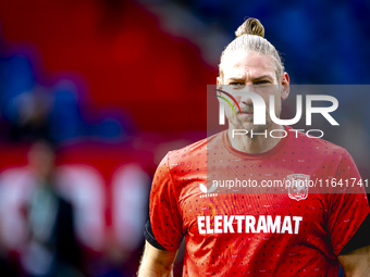 FC Twente goalkeeper Lars Unnerstall is present during the match between Feyenoord and Twente at the Feyenoord stadium De Kuip for the Dutch...