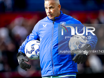 FC Twente goalkeepers trainer Rein Baart is present during the match between Feyenoord and Twente at the Feyenoord stadium De Kuip for the D...