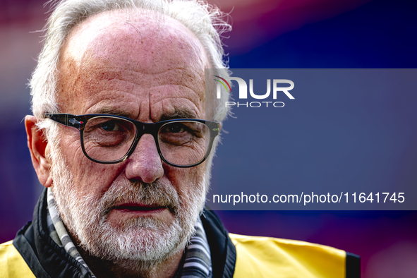 Photographer Broer van de Boom captures the match between Feyenoord and Twente at the Feyenoord stadium De Kuip for the Dutch Eredivisie sea...