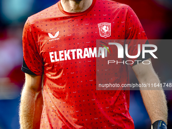 FC Twente goalkeeper Lars Unnerstall is present during the match between Feyenoord and Twente at the Feyenoord stadium De Kuip for the Dutch...