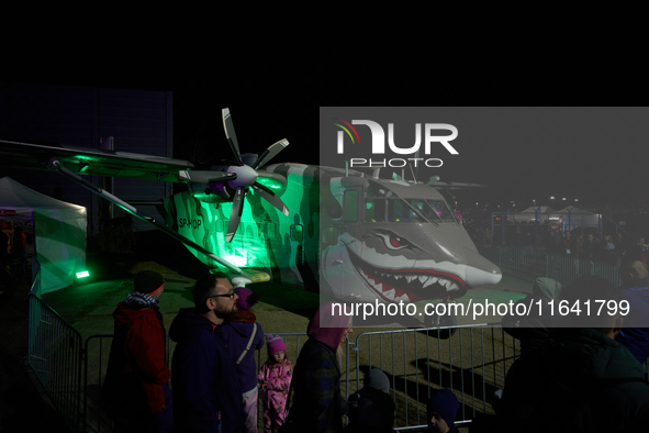 S Short SC.7 Skyvan is seen during the Night of Aviation at the Warsaw Institute of Aviation in Warsaw, Poland on 04 October, 2024. The annu...