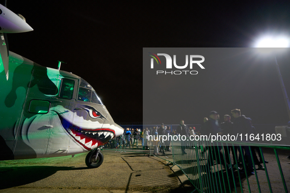 A Short SC.7 Skyvan is seen during the Night of Aviation at the Warsaw Institute of Aviation in Warsaw, Poland on 04 October, 2024. The annu...