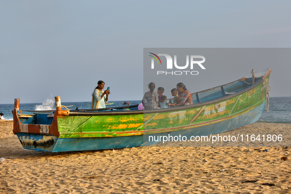 Paruthiyoor Beach is in Paruthiyoor, Kerala, India, on April 15, 2024. 