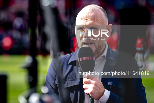 FC Twente trainer Joseph Oosting is present during the match between Feyenoord and Twente at the Feyenoord stadium De Kuip for the Dutch Ere...