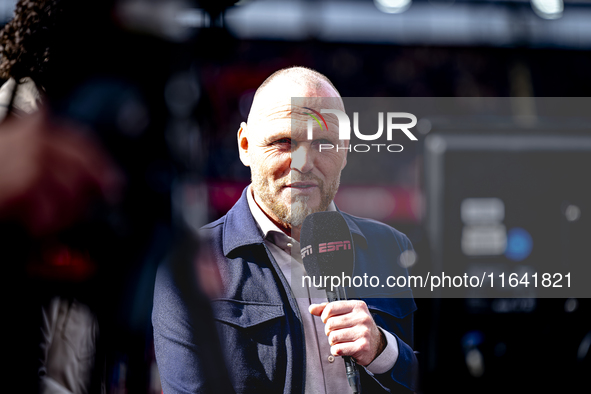 FC Twente trainer Joseph Oosting is present during the match between Feyenoord and Twente at the Feyenoord stadium De Kuip for the Dutch Ere...