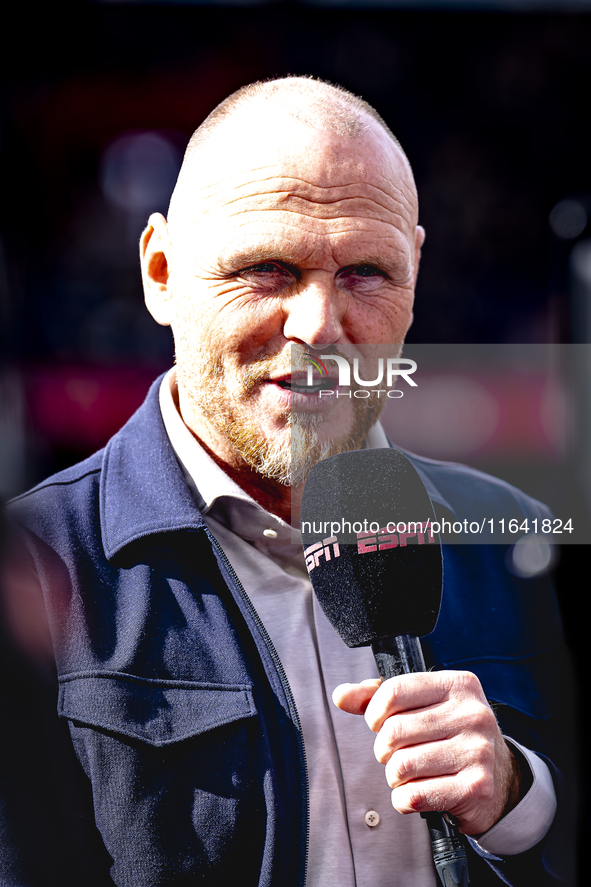 FC Twente trainer Joseph Oosting is present during the match between Feyenoord and Twente at the Feyenoord stadium De Kuip for the Dutch Ere...