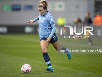 Lauren Hemp #11 of Manchester City W.F.C. participates in the Barclays FA Women's Super League match between Manchester City and West Ham Un...