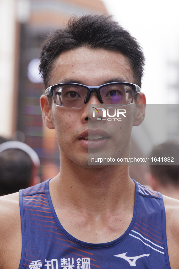 Toshikazu Yamanishi wins the international 10km race walk in Madrid, Spain, on October 6. 