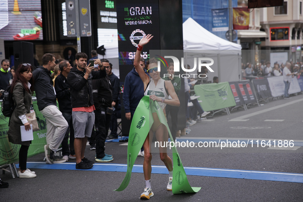 In Madrid, Spain, on October 6, Antonella Palmisano wins the international 10km race walk. 