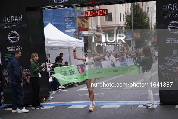 In Madrid, Spain, on October 6, Antonella Palmisano wins the international 10km race walk. 