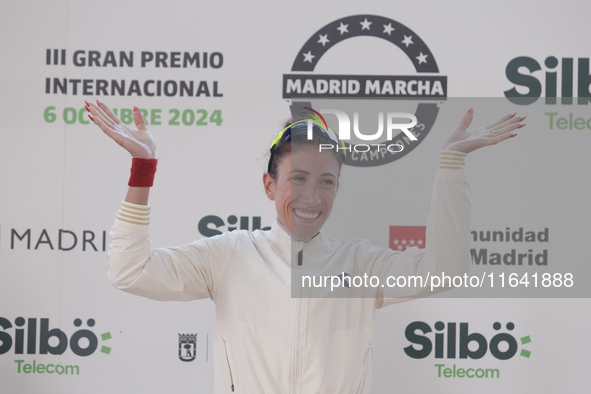 In Madrid, Spain, on October 6, Antonella Palmisano wins the international 10km race walk. 