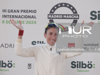 In Madrid, Spain, on October 6, Antonella Palmisano wins the international 10km race walk. (