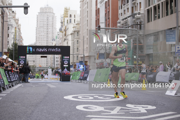 Diego Garcia participates in the international 10km race walk in Madrid, Spain, on October 6. 