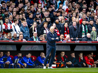 FC Twente trainer Joseph Oosting is present during the match between Feyenoord and Twente at the Feyenoord stadium De Kuip for the Dutch Ere...