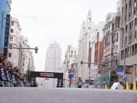 The race walker Jorge Tonda participates in the international 10km march in Madrid, Spain, on October 6. (