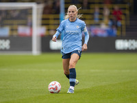 Alex Greenwood #5 of Manchester City W.F.C. participates in the Barclays FA Women's Super League match between Manchester City and West Ham...