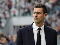 Thiago Motta participates in the Serie A 2024-2025 match between Juventus and Como in Turin, Italy, on August 19, 2024. (