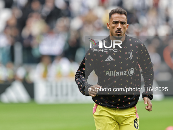 Danilo participates in the Serie A 2024-2025 match between Juventus and Como in Turin, Italy, on August 19, 2024. 