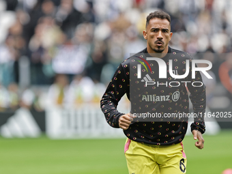 Danilo participates in the Serie A 2024-2025 match between Juventus and Como in Turin, Italy, on August 19, 2024. (