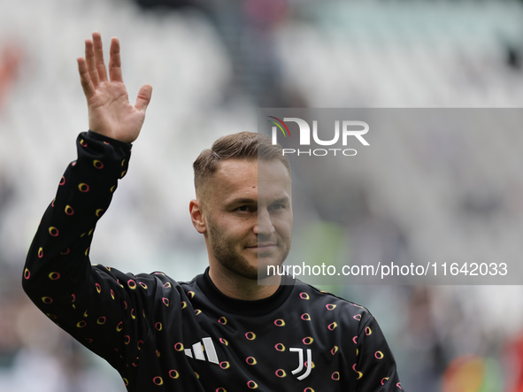 Teun Koopmeiners participates in the Serie A 2024-2025 match between Juventus and Como in Turin, Italy, on August 19, 2024. 